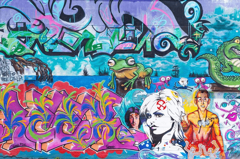 Tour privado a pie de arte urbano con un guía